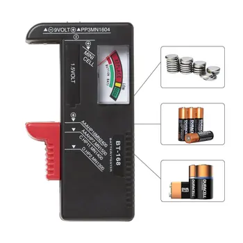 Универсальный Цифровой Тестер Батареи BT168 Volt Checker для AA AAA 9V Button Multiple Size Battery Tester Измеритель Напряжения Инструменты BT-168
