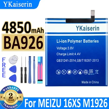 4850 мАч YKaiserin Аккумулятор BA926 Для MEIZU 16XS M1926/M926H/M926Q M926 Bateria + Трек-код