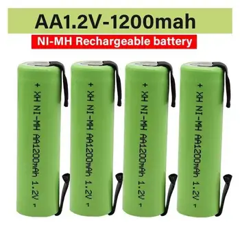 Новейшая модель 100% никель-металлогидридной аккумуляторной батареи AA 1,2 В 1200 мАч + dly подходит для электробритвы, зубной щетки и так далее