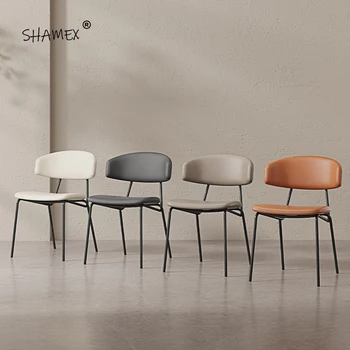Обеденные стулья в скандинавском минималистичном стиле, Удобные прозрачные обеденные стулья для макияжа В зале ожидания, Уникальная мебель для гостиной Silla