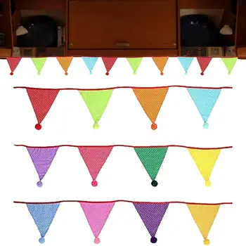 Вымпел-баннер, флаги из хлопчатобумажной ткани, Многоразовая овсянка Для оформления дня рождения в пастельных тонах/Классной комнаты/детской игровой комнаты