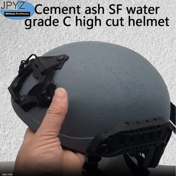 Цементно-серый боевой шлем высокого покроя SF на водной основе, подходящий для военных операций, таких как NSWDG MARSOC
