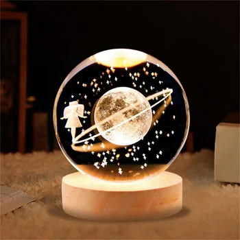 У светящегося звездного неба One Deer есть ваш хрустальный шар, маленький ночник, проекционный светильник, Креативный Новый Странный Маленький подарок