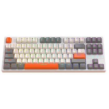 Механическая клавиатура K87, игровая клавиатура с 87 клавишами, Bluetooth-совместимая RGB подсветка в Корейском стиле, 3 режима для настольного компьютера ноутбука