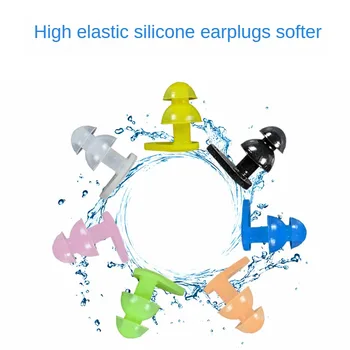Моющиеся затычки для ушей для плавания Вес брутто 6 г Противошумные затычки для ушей 1 Затычка для ушей 1 Пара Материал коробки Силикон Силиконовые затычки для ушей Затычка для ушей