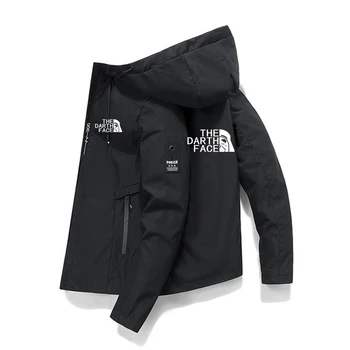 Куртка Мужская ветровка-бомбер на молнии, демисезонная повседневная рабочая куртка, модная куртка для активного отдыха M-5XL