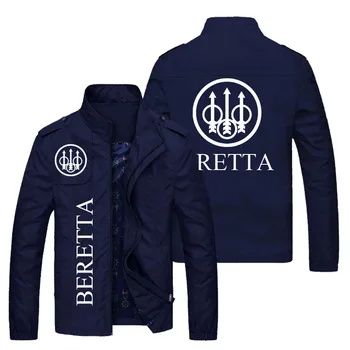 2023 НОВЫЕ весенне-осенние мужские куртки с логотипом BERETTA, повседневная модная свободная байкерская куртка с популярным принтом, мужская уличная бейсбольная форма