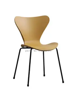 Обеденный стул в скандинавском стиле, стул home design sense с сетчатой красной спинкой для макияжа, табурет для молочного чая, простой современный обеденный стол и