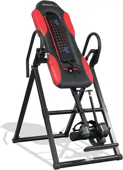Gear HGI 5.9 - Инверсионный Стол для Сверхпрочного Теплового и вибрационного массажа с передовой технологией, Не более 300 фунтов, Красный / черный