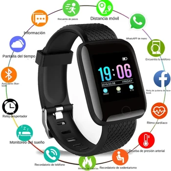 2023 Умные часы для мужчин, измеряющие артериальное давление, водонепроницаемые умные часы для женщин, пульсометр, фитнес-трекер, спортивные часы для Android IOS