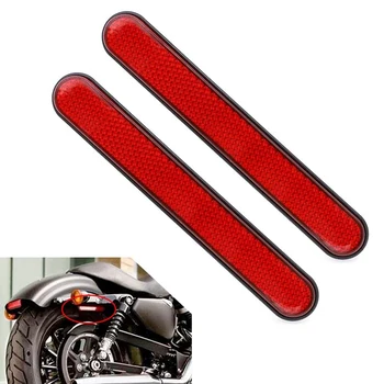 Наклейка-отражатель передней вилки мотоцикла, слайдер для нижних конечностей, предупреждение о безопасности для Softail Sportster 883 1200 Fatboy Red