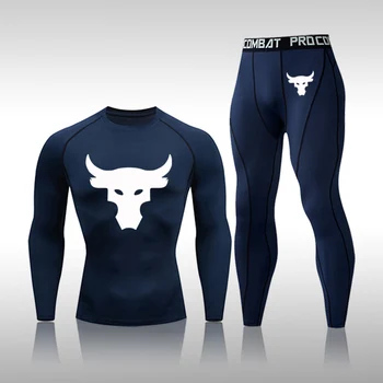 Быстросохнущий мужской комплект спортивной одежды для тренировок, Компрессионный спортивный костюм для фитнеса, Обтягивающий спортивный костюм для бега трусцой, мужская одежда 4XL Оверсайз