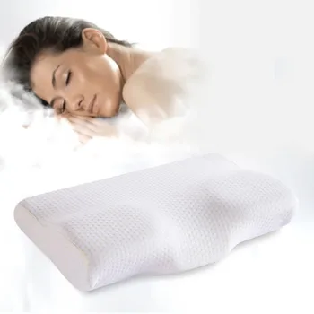 Подушки для шейки матки для спальной кровати из пены с эффектом памяти с медленным отскоком Подушка для шеи в форме бабочки Подушки для расслабления шейного отдела позвоночника для взрослых 1 шт