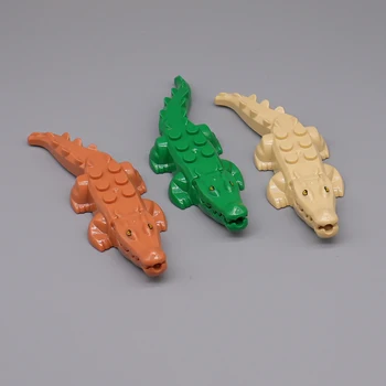 Фигурки животных Крокодил Разовая распродажа Строительных блоков Подарки Игрушки для детей Собираем игрушки с животными Развивающая игрушка