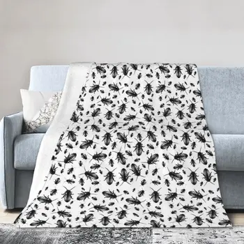 Одеяло от тараканов Мягкое теплое фланелевое одеяло, покрывало для кровати, гостиной, домашнего дивана для пикника, путешествий