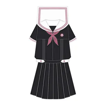 Японская школьница, костюм моряка, униформа JK, Летний стиль колледжа, женская форма моряка с бантом, плиссированная короткая юбка, темно-синие костюмы для девочек