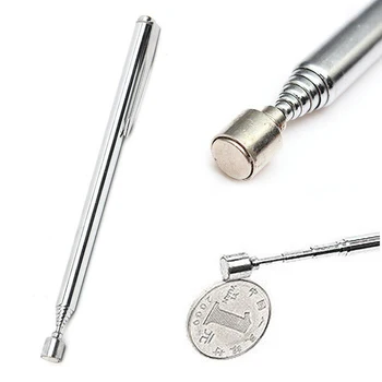 64 см Телескопическая Магнитная ручка Для металлообработки Удобный инструмент Для захвата гайки, болта, Регулируемого стержня, мини-ручки