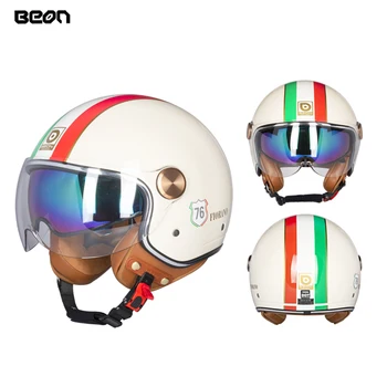Мотоциклетный шлем BEON Twin Shield beon b120 мотоциклетные шлемы casco Moto capacete de moto Сертификат ЕСЕ
