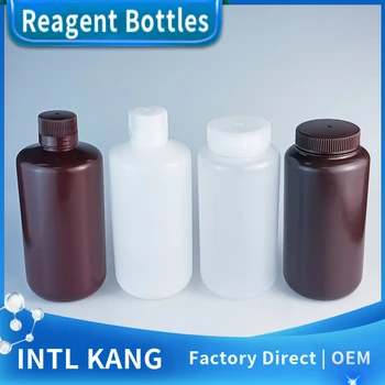 Intl Kang Laboratory Узкий с широким горлышком Пластиковый флакон для реактивов в автоклаве объемом 1000 мл из полипропилена