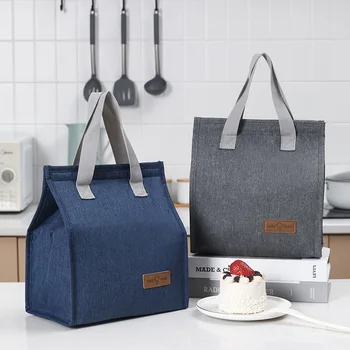 Портативная сумка для ланча, термоизолированный ланч-бокс, сумка-холодильник, сумка для пикника, сумка для Бенто, контейнер для хранения школьной еды для детей, женщин