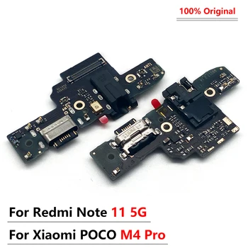 Новый Оригинальный Разъем USB-порта Для Зарядки, Плата Гибкого Кабеля Для Xiaomi Redmi Note 11 5G/Pocophone Poco M4 Pro, Зарядная Пластина