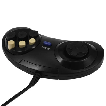 Классический Ретро 6 Кнопок С Проводной Ручкой Игровой Контроллер Геймпад Джойстик Joypad Для Sega Md2 Pc Mac Mega Drive Игровые Аксессуары