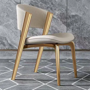 Легкая роскошная спинка стула высокого класса В североевропейском стиле, Специальный обеденный стул для ресторана, стул для джентльмена