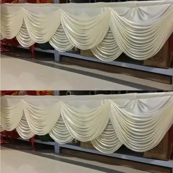 Подвесная лестница-фон из белого шелка Swag Ice в новом топовом стиле для украшения вечеринки