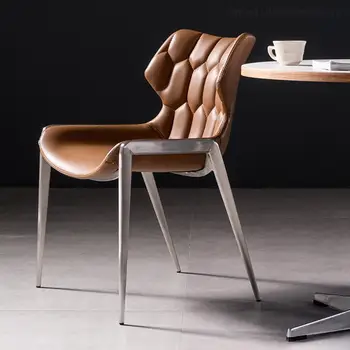 Кафе Расслабляющий дизайн Кухонные Обеденные стулья Скандинавские Одноместные Обеденные стулья Мобильная мебель для гостиной Sandalye для столовой YX50DC