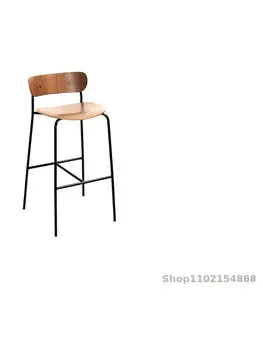 Скандинавский Железный барный стул Простой Креативный Дизайнерский Высокий барный стул С модной спинкой Барный стул Домашний Металлический барный стул