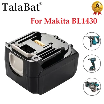 Высококачественный Аккумулятор для Makita 14,4V 5000mAh BL1430 Li-lon LXT200 BL1415 194558-0 194559-8 194066-1 BTD130FW BFR540 BDF343