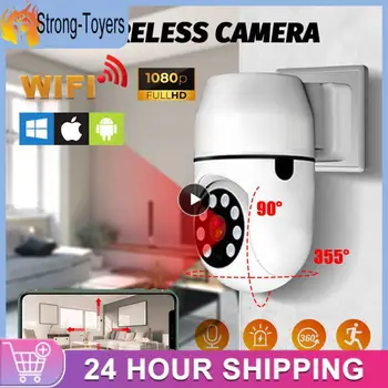 Беспроводная камера с поворотом на 360 градусов, двусторонняя домофон 1080p, домашняя камера наблюдения, инфракрасная ночная версия с двойным освещением