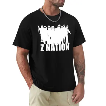 Футболка с силуэтом Z Nation, футболка с коротким рукавом и рисунком, быстросохнущая футболка, мужская хлопковая футболка