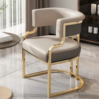 Золотые стулья для бара, столовая, Современные Белые стулья для грима для мероприятий, Крытое Кафе-бар, Минималистичная мебель для столовой, Силлоны