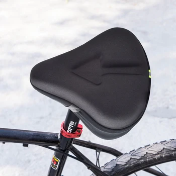 Утолщенная Губчатая подушка, Светоотражающая Мягкая 3D накладка, чехол для велосипедного сиденья, Амортизация, Удобные Аксессуары для езды на велосипеде