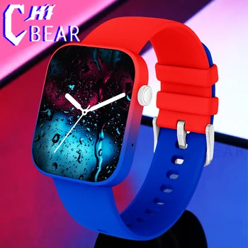 Умные часы ChiBear для женщин и мужчин, 24-часовой монитор сердечного ритма, фитнес-трекеры, 1,8-дюймовые умные часы с Bluetooth-вызовом, 120 + спортивных режимов + коробка