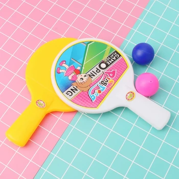 Портативная мини-ракетка для настольного тенниса мощностью 85 Вт с 2 битами для ПИНГ-понга и мячами для детей Дети