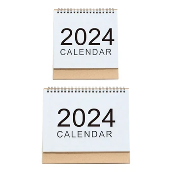 Настольный календарь OFBK 2024, настольный планировщик календарей, календарь в проволочном переплете, перекидной