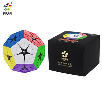 2023 В наличии YuXin MASTER KILOMINX HuangLong Megaminx 4x4 Magic Cube Бесклеевой Додекаэдр Скоростная Головоломка Cubo Magico