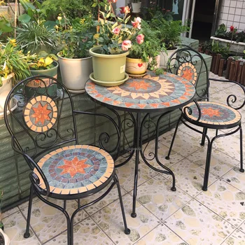 Европейский уличный стол и стулья в скандинавском стиле, журнальный столик для отдыха в саду, креативный дизайн, стол и стулья во дворе. Z