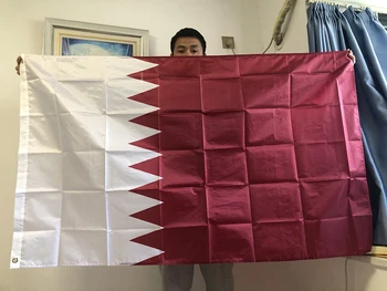 SKY F LAG Бесплатная доставка Флаг Катара 90x150 см полиэстер подвесной флаг Катара внутреннее наружное украшение дома