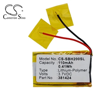 Аккумулятор для беспроводной гарнитуры Cameron Sino 3,7 В, литий-полимерный, для Sony SBH20, артикул 381424 AHB441623