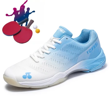 Профессиональная обувь для настольного тенниса, мужские и женские теннисные туфли для бадминтона в помещении, мужская обувь для тренировок, волейбольная обувь