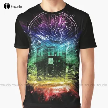 Time Storm-версия Rainbow, футболка с графическим рисунком, футболки с цифровой печатью, уличная одежда Xxs-5Xl, Новый популярный рождественский подарок унисекс