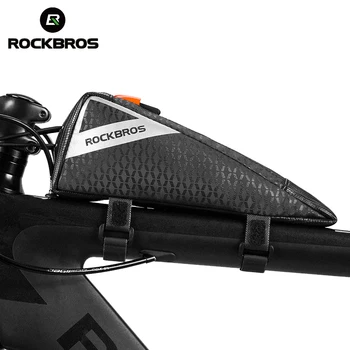 Официальная сумка ROCKBROS сверхлегкого мини-размера с верхней передней трубчатой рамой, треугольная сумка, переносная водоотталкивающая сумка для MTB велосипеда Pannier