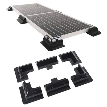 Бесплатная доставка Кронштейн для установки солнечной панели, угловая и боковая распределительная коробка Без сверления для крыши фургона-фургона, палубы яхты