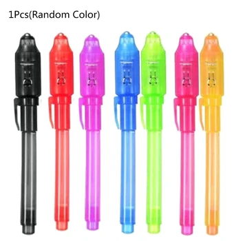 Красочная невидимая ручка с ультрафиолетовым излучением, невидимый маркер для подарка мальчику и девочке