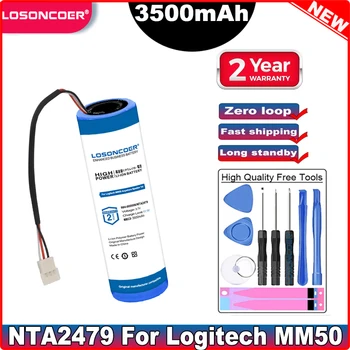 LOSONCOER 3500 мАч NTA2479 NTA2335 Для Logitech Speaker 2nd MM50, 1-я Батарея Для Динамика Pure-Fi Anywhere