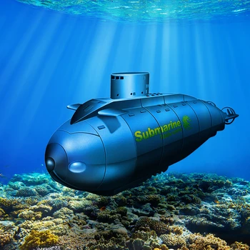 Электрическая подводная лодка 2,4 Г, 6-канальная мини-игра, беспроводной пульт дистанционного управления, модель лодки для дайвинга, игрушка в подарок, Радиоуправляемая игрушка в подарок