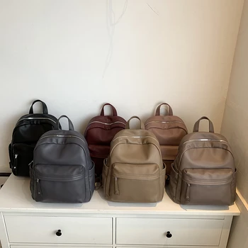 Высококачественный женский рюкзак из искусственной кожи, школьная сумка в корейском стиле для девочек-подростков, Водонепроницаемые Противоугонные дорожные рюкзаки 2023